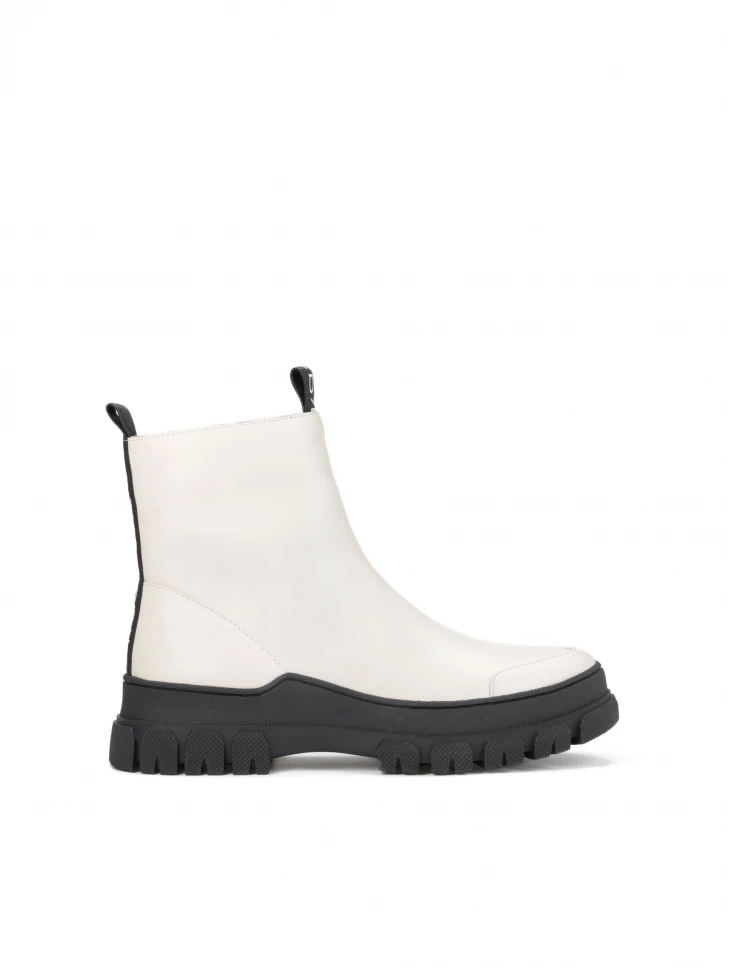 kazar Ladies’ black and white leather ankle boots