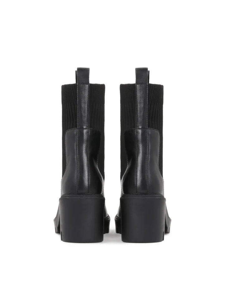 Kazar Ladies' Black Flat Ankle Boots