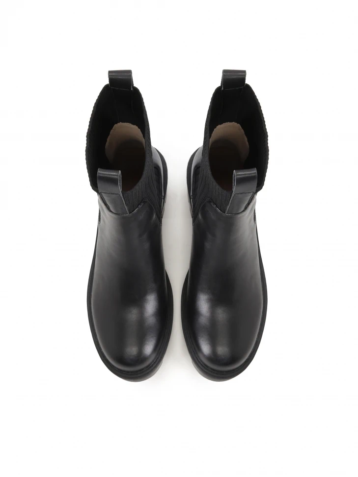 Kazar Ladies' Black Flat Ankle Boots