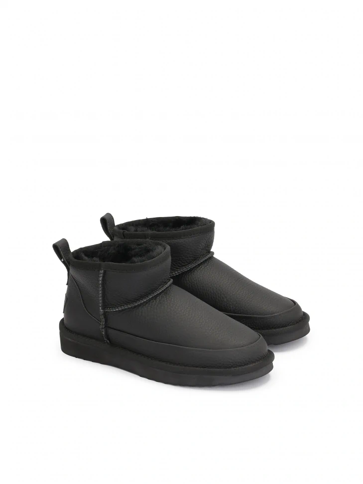 Kazar Ladies’ Black Insulated Leather Snow Boots