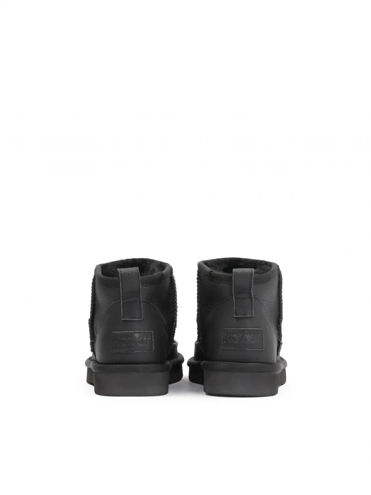 Kazar Ladies’ Black Insulated Leather Snow Boots