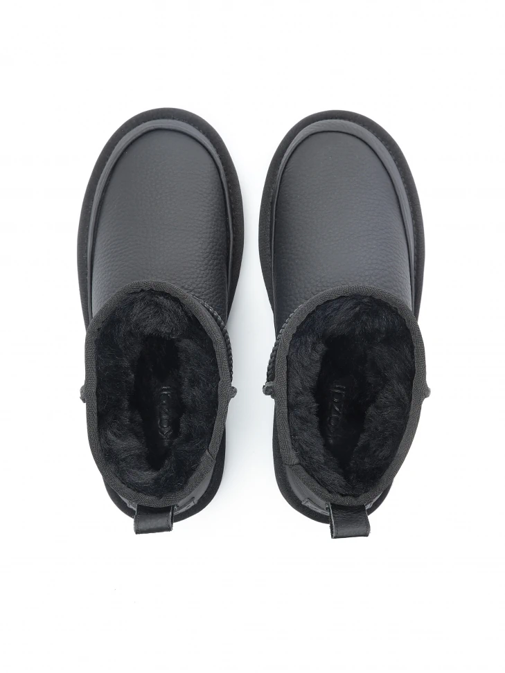 Kazar Ladies’ Black Insulated Leather Snow Boots