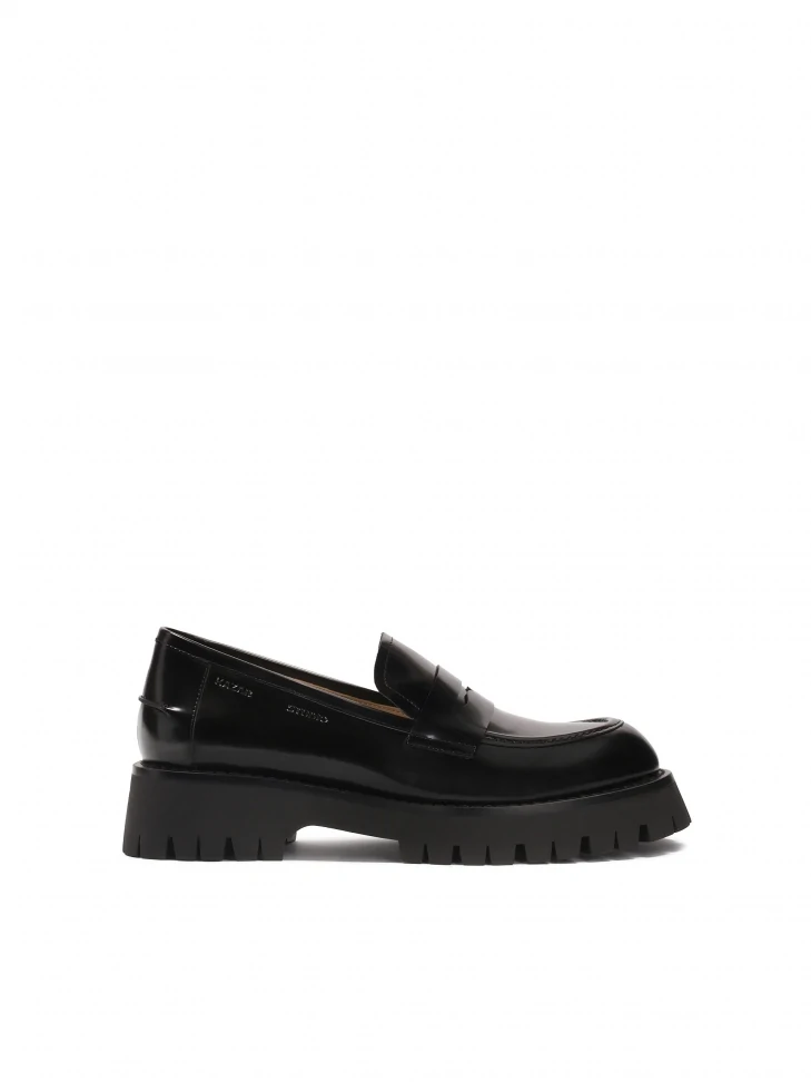 kazar Ladies’ black leather loafers