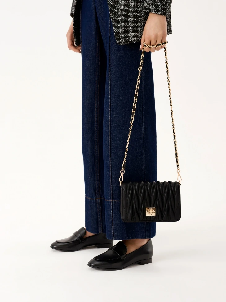 Kazar Ladies' Black Smooth Leather Loafers