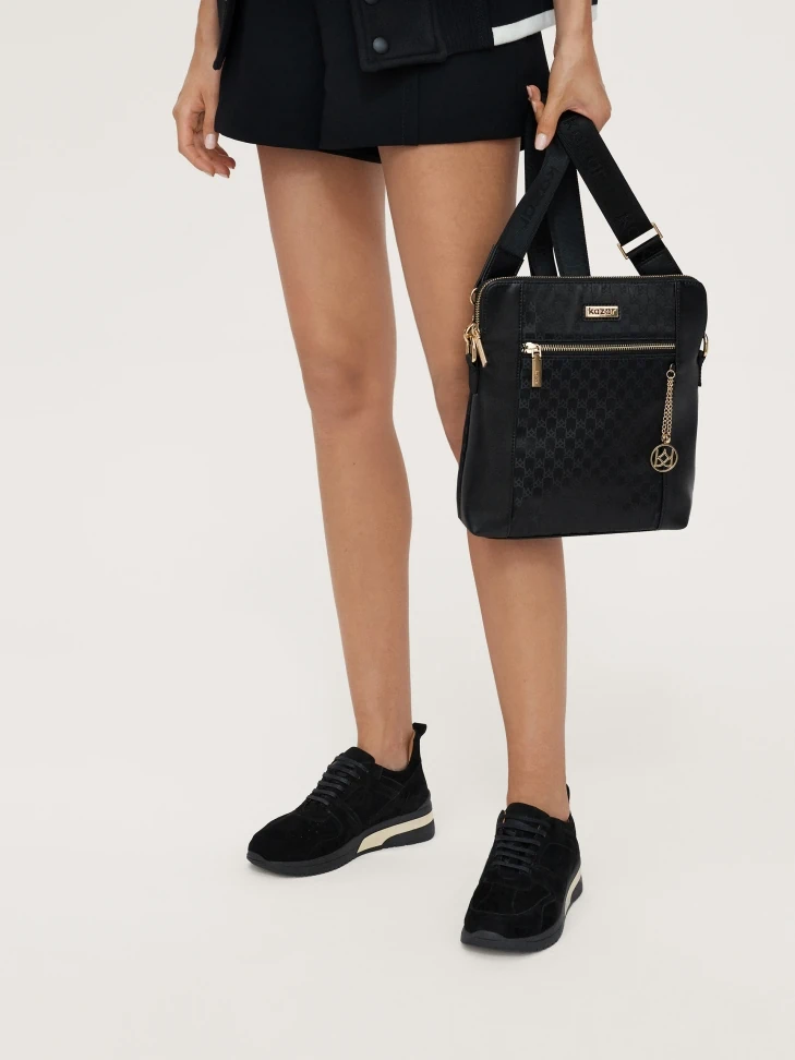 Kazar Ladies’ Black Suede Sneakers