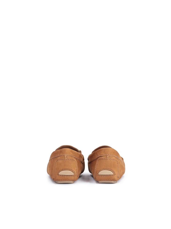 Kazar Ladies’ Ginger Moccasins With A Metal Buckle