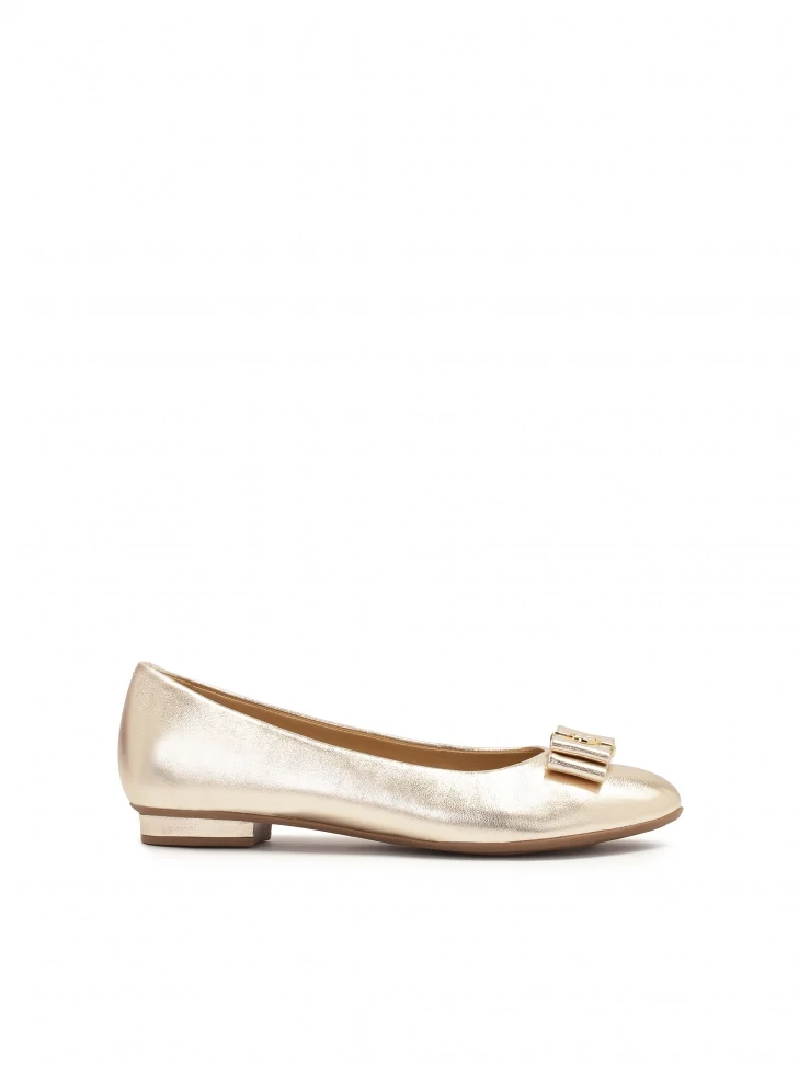 kazar Ladies' golden ballerinas