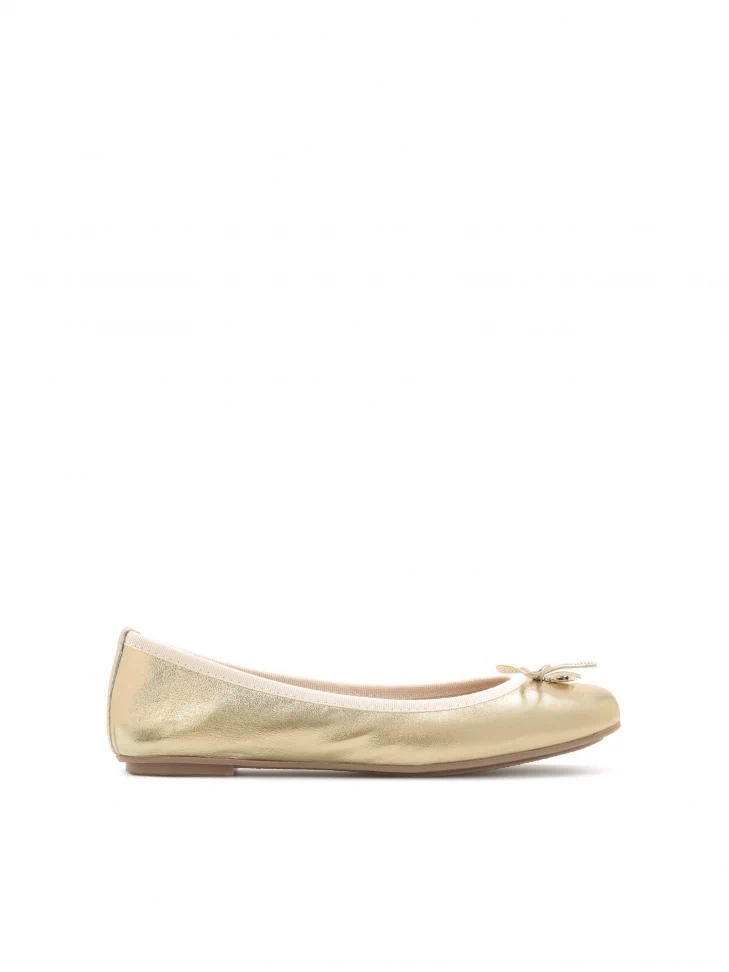 kazar Ladies' golden ballerinas