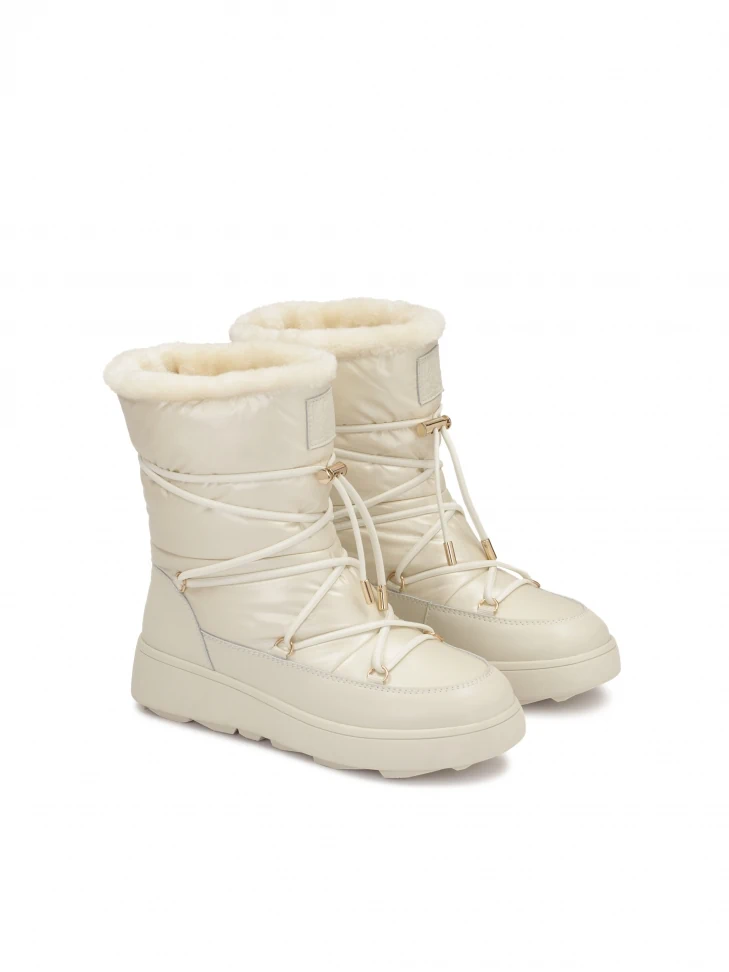 Kazar Ladies' Lace-up Snow Boots With Stylish Soles