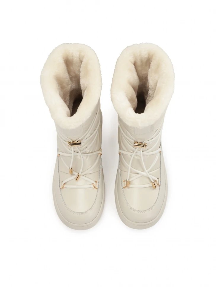 Kazar Ladies' Lace-up Snow Boots With Stylish Soles