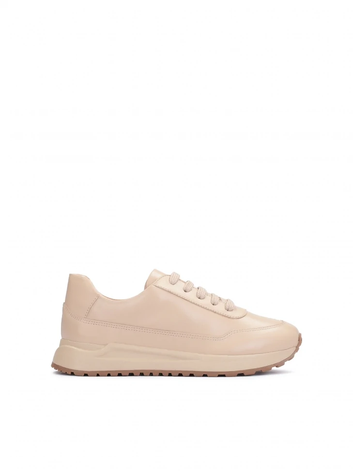 kazar Ladies’ light beige leather sneakers