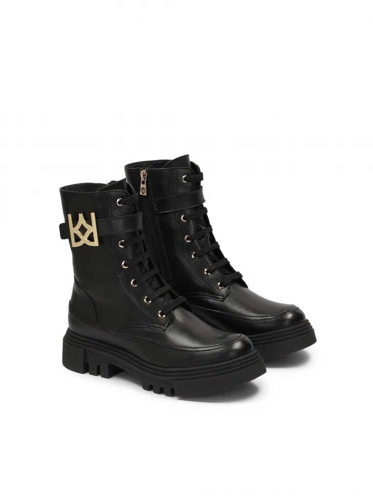 Kazar Ladies’ Military-style Leather Ankle Boots