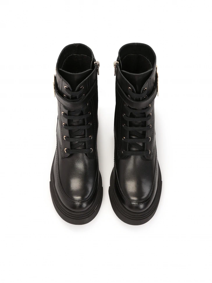 Kazar Ladies’ Military-style Leather Ankle Boots