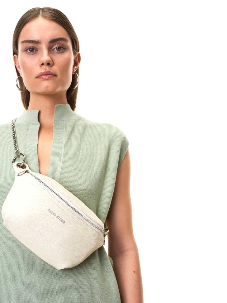 Kazar Ladies’ Off-white Belt Bag