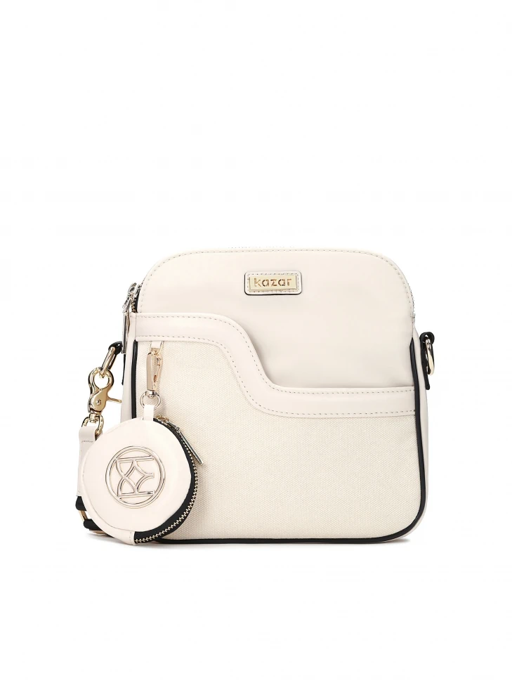 kazar Ladies' off-white messenger bag