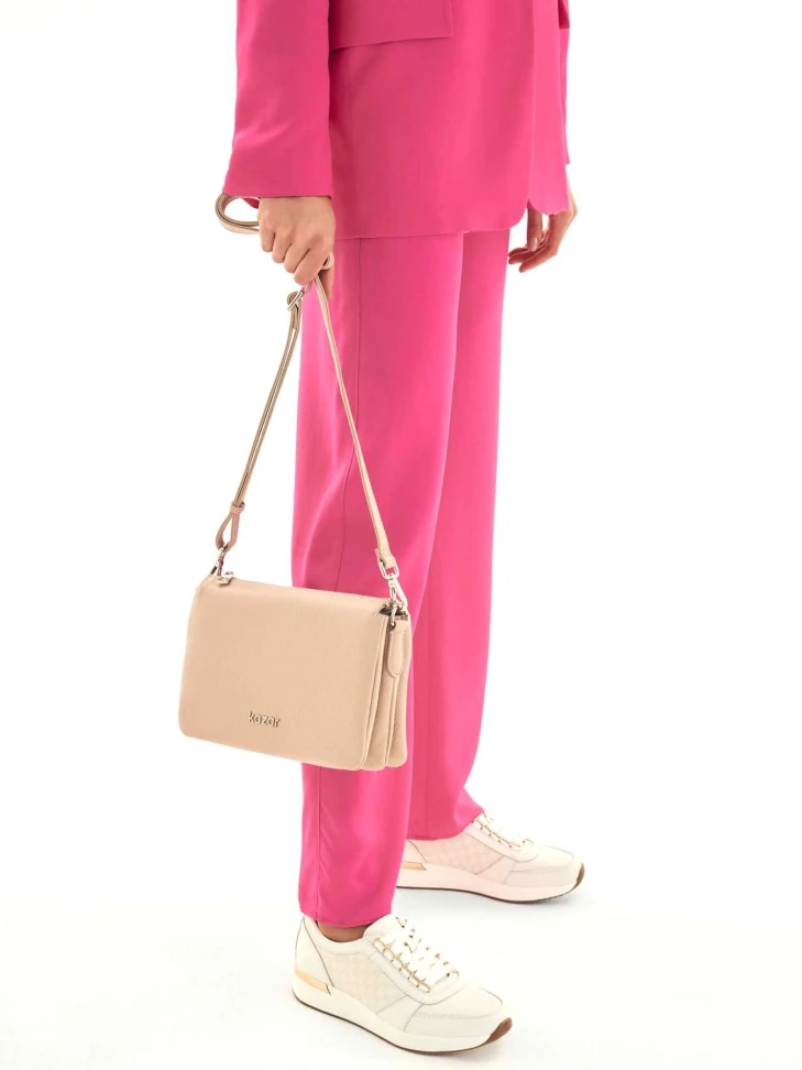 Kazar Ladies’ White And Beige Sneakers