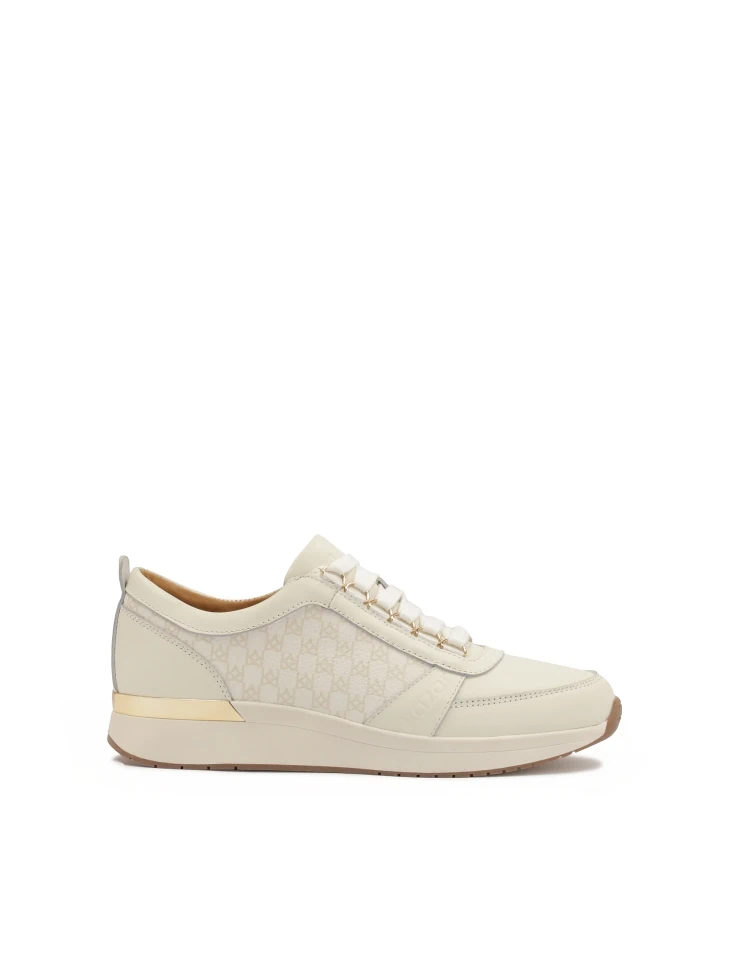 kazar Ladies’ white and beige sneakers