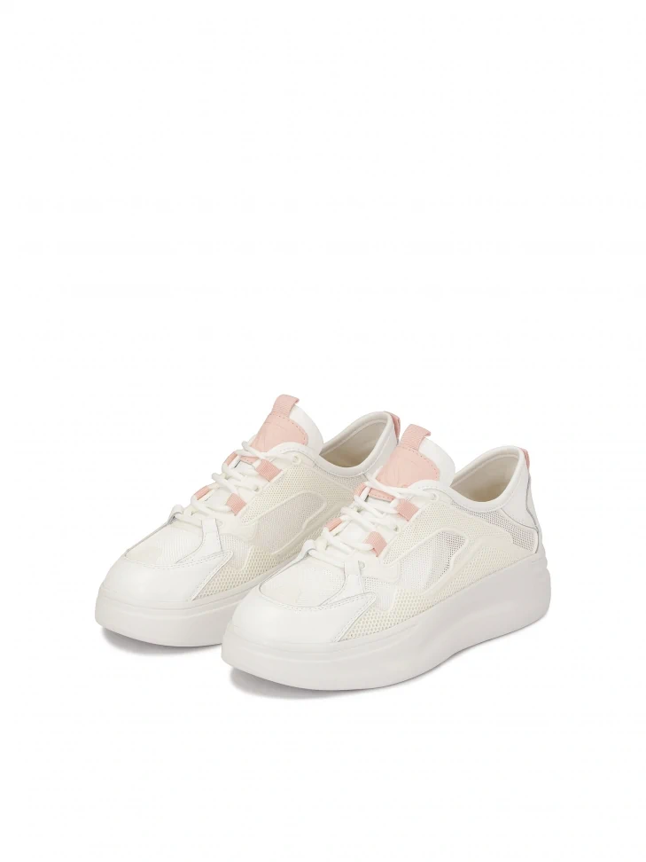Kazar Ladies’ White Sporty Shoes On A Thick Sole