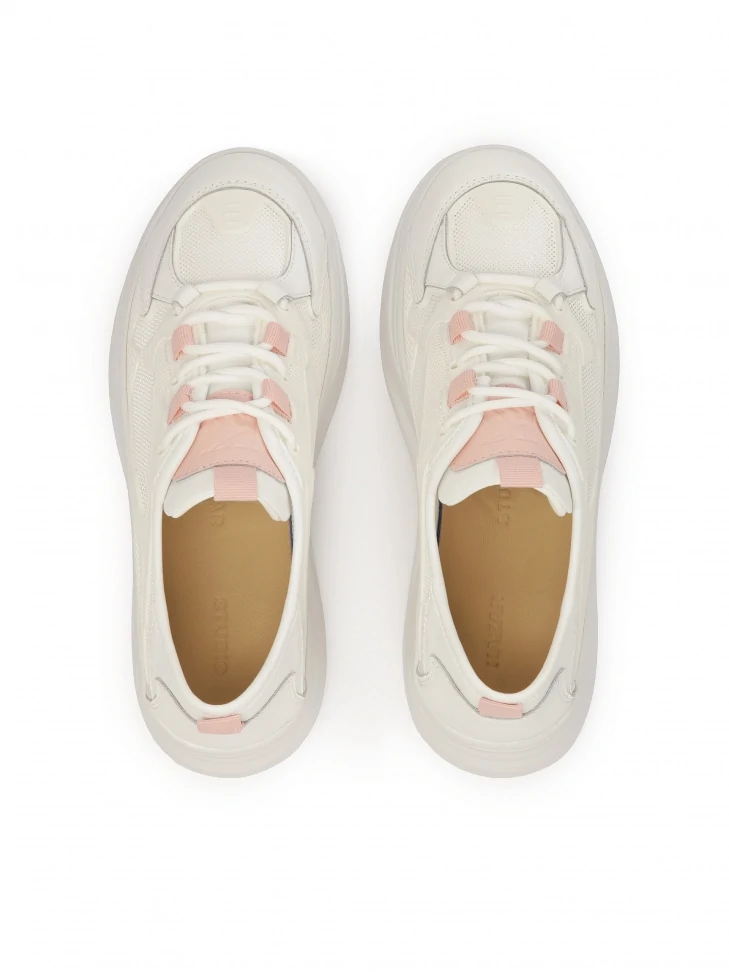 Kazar Ladies’ White Sporty Shoes On A Thick Sole