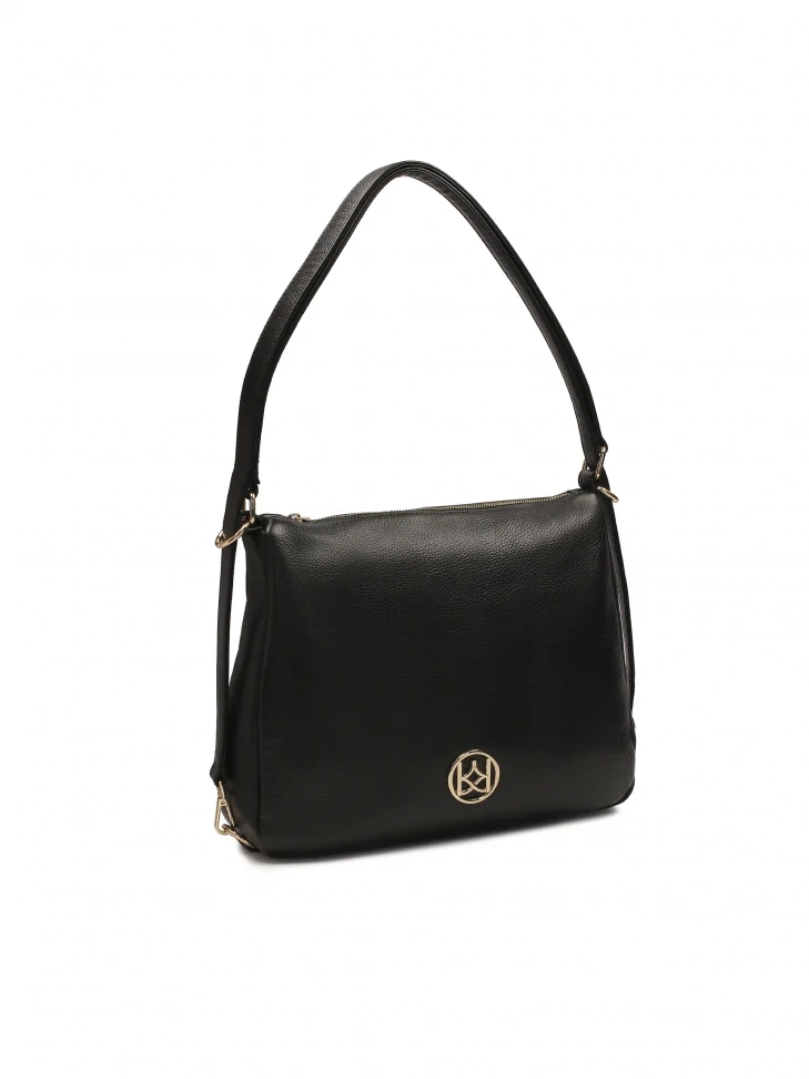 Kazar Large Black Shoulder Bag