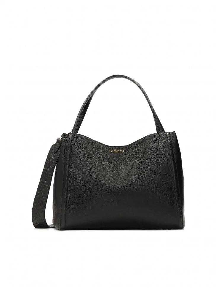 kazar Large black soft leather handbag