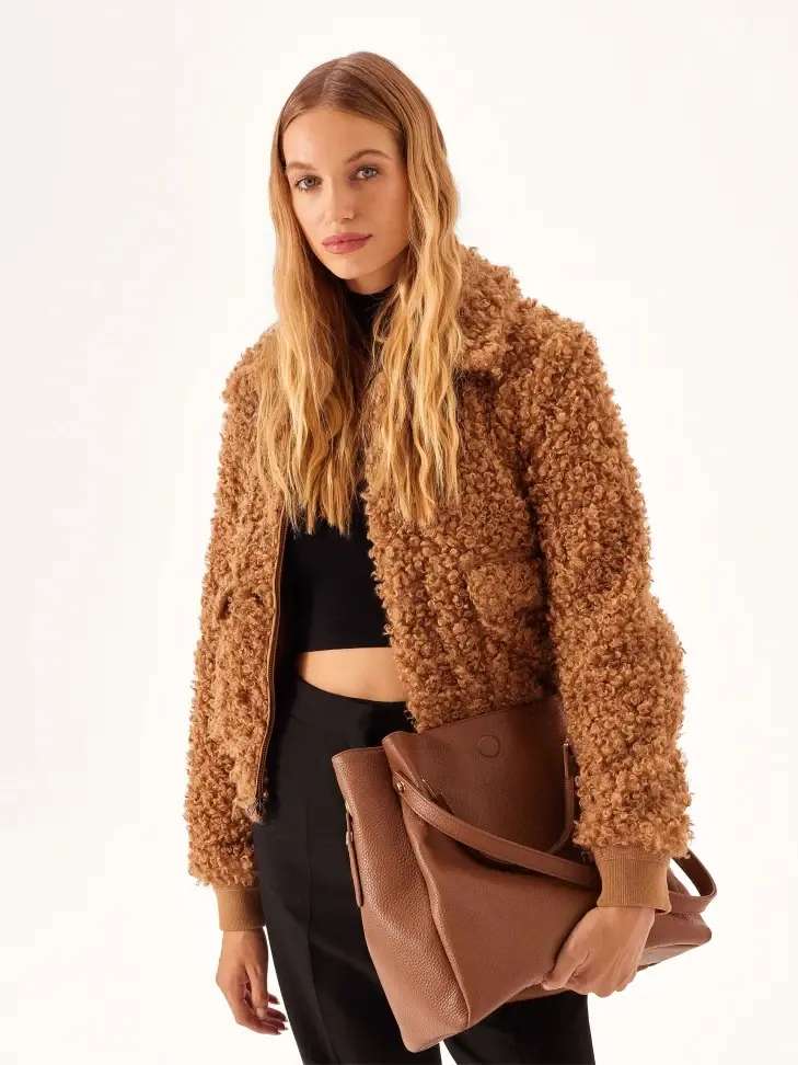 Kazar Large Brown Handbag With Original Handles