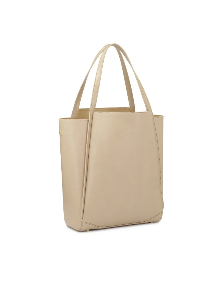 Kazar Large Cream Shoulder Bag With Two Handles
