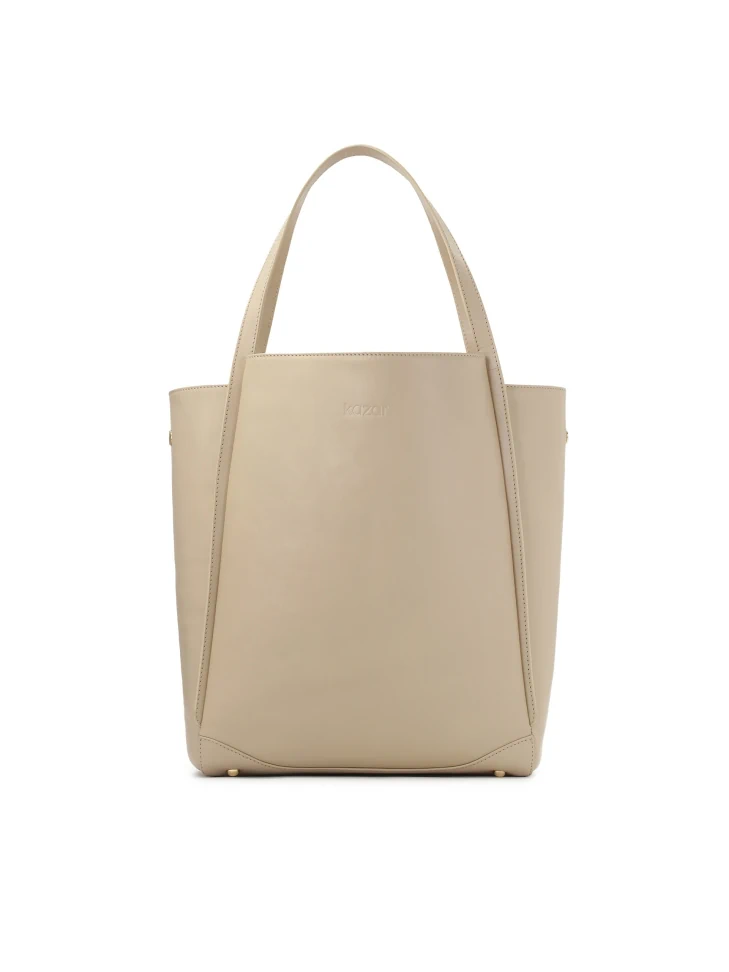 kazar Large cream shoulder bag with two handles