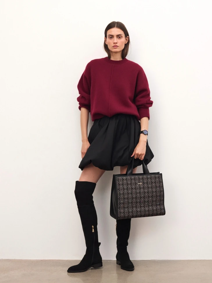 Kazar Large Handbag Made Of Patterned Fabric