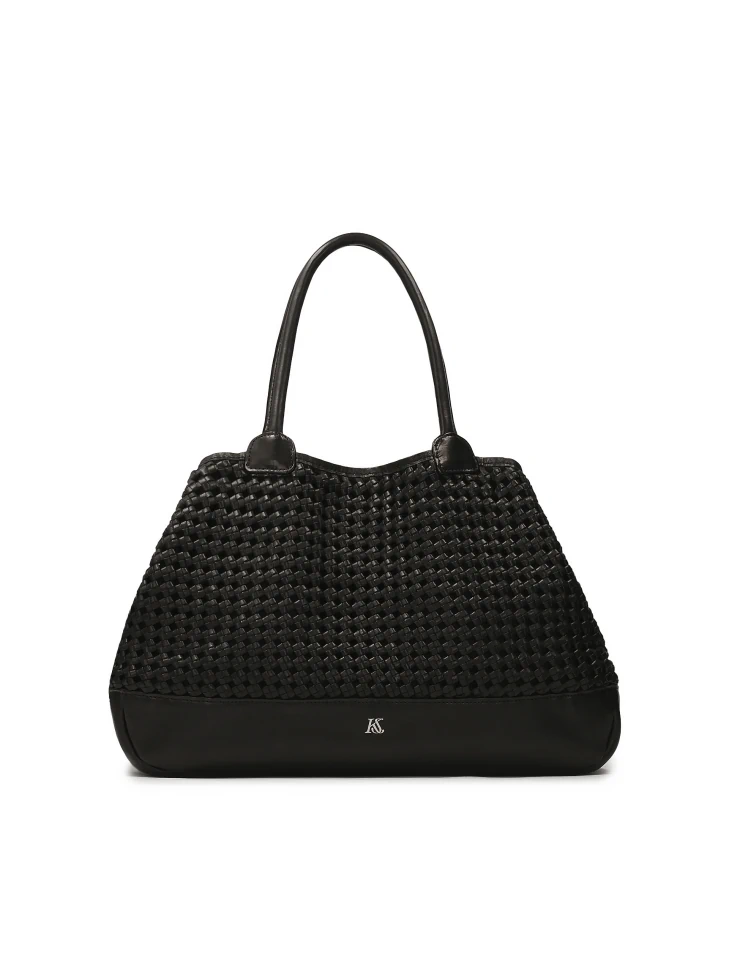 kazar Large handbag with a striking weave