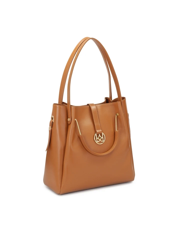 Kazar Large Leather Handbag With Double Handles