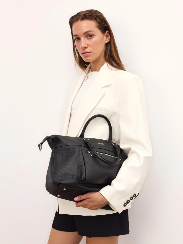 Kazar Large Leather Handbag With Handles