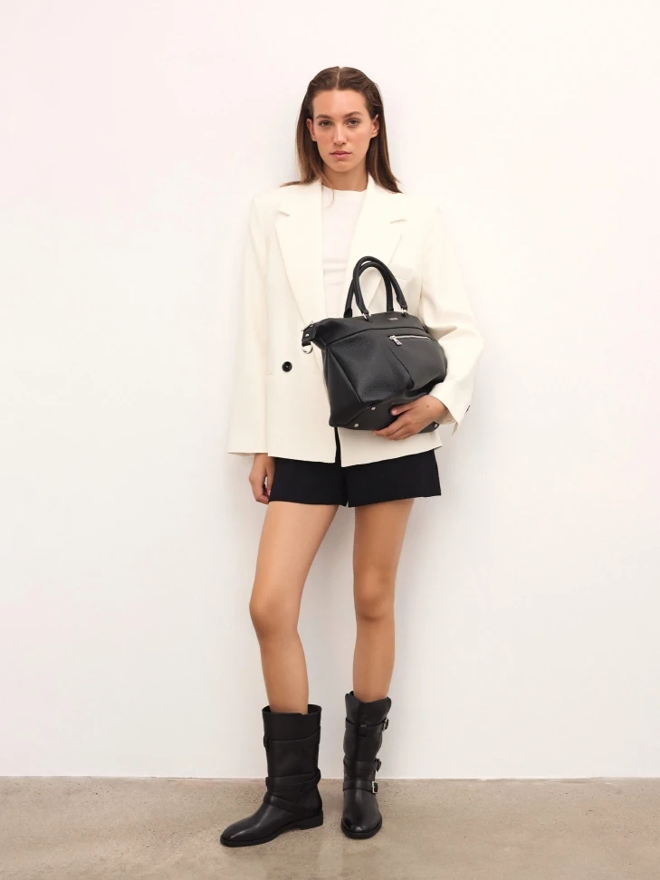 Kazar Large Leather Handbag With Handles