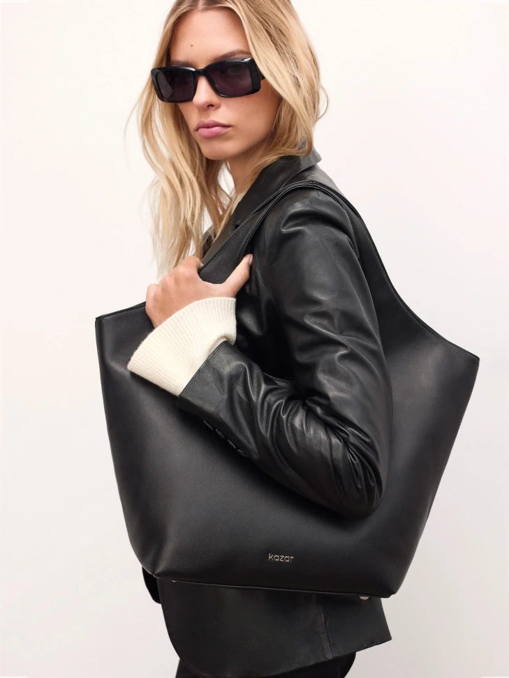 Kazar Large Leather Shoulder Bag