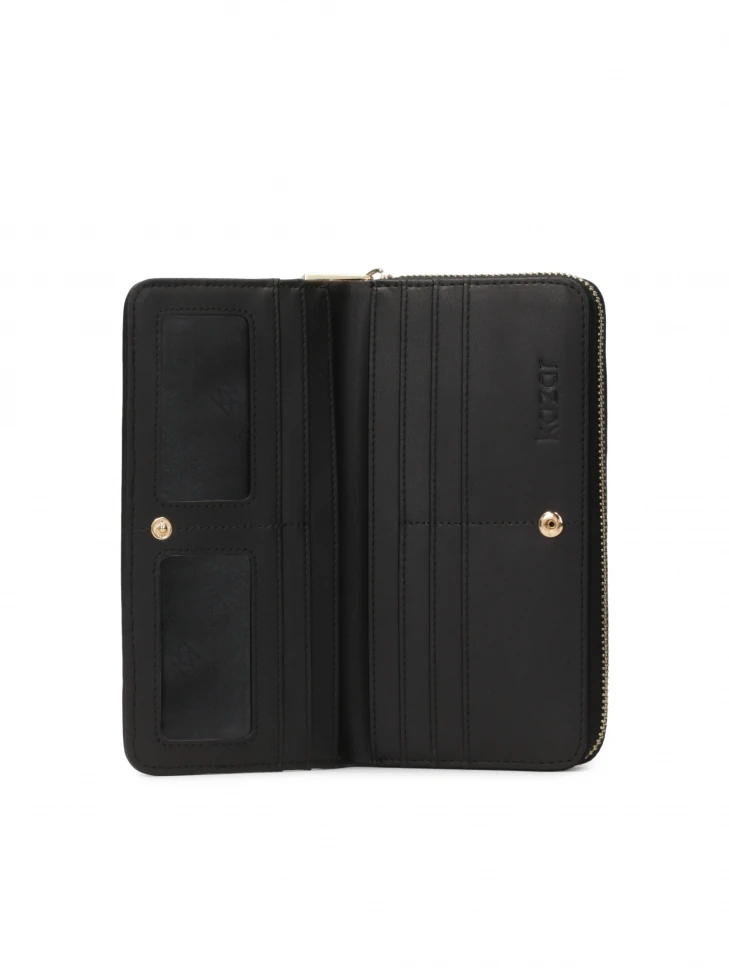 Kazar Large Leather Wallet With A Striking Crease