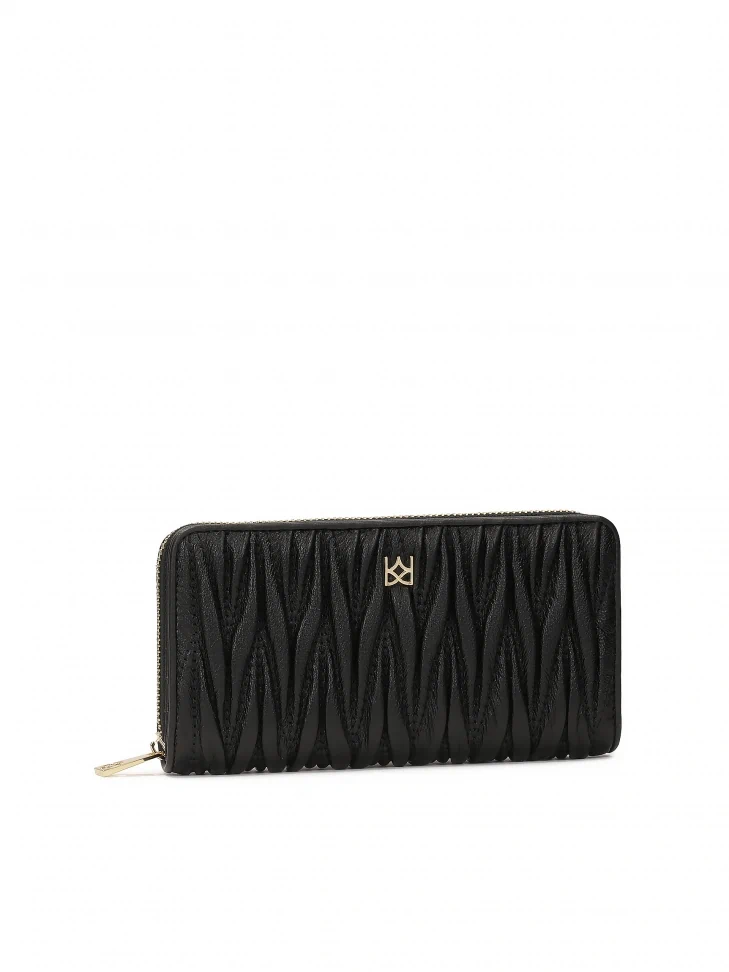 Kazar Large Leather Wallet With A Striking Crease
