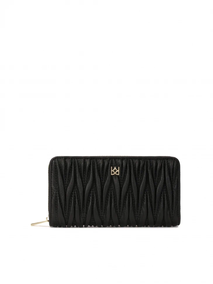 kazar Large leather wallet with a striking crease