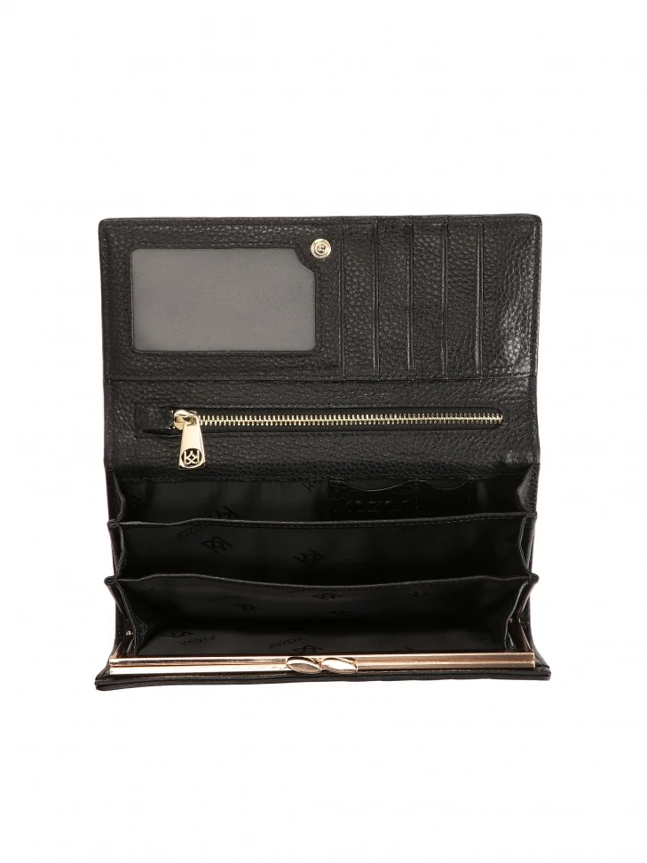 Kazar Large Leather Wallet With Fine Quilting