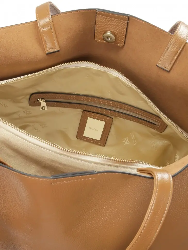 Kazar Large Light Brown Shoulder Bag
