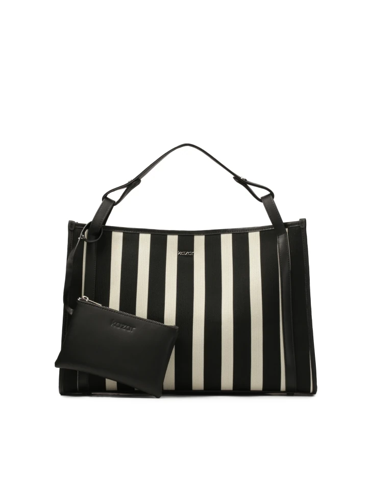 kazar Large striped tote bag