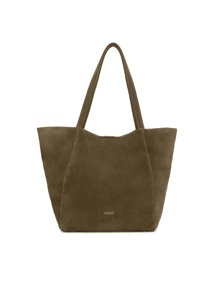kazar Large suede shoulder bag