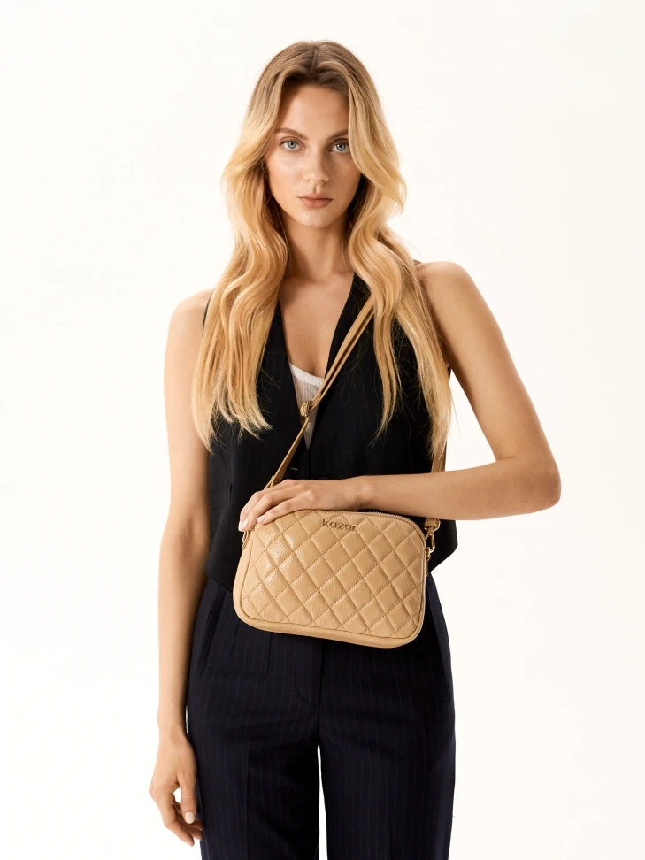 Kazar Leather 3-chamber Bag On A Belt