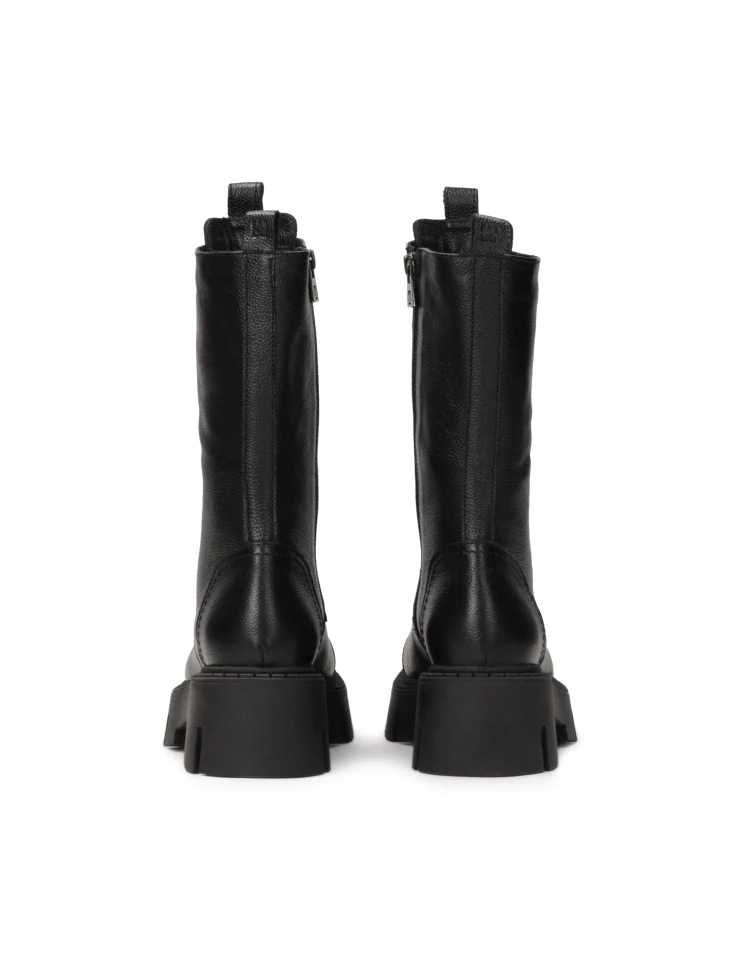 Kazar Leather Ankle Boots With High Upper