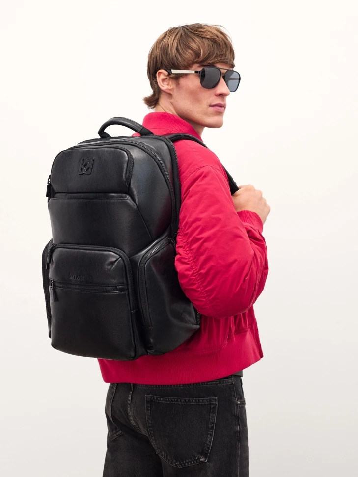Kazar Leather Backpack With Laptop Compartment