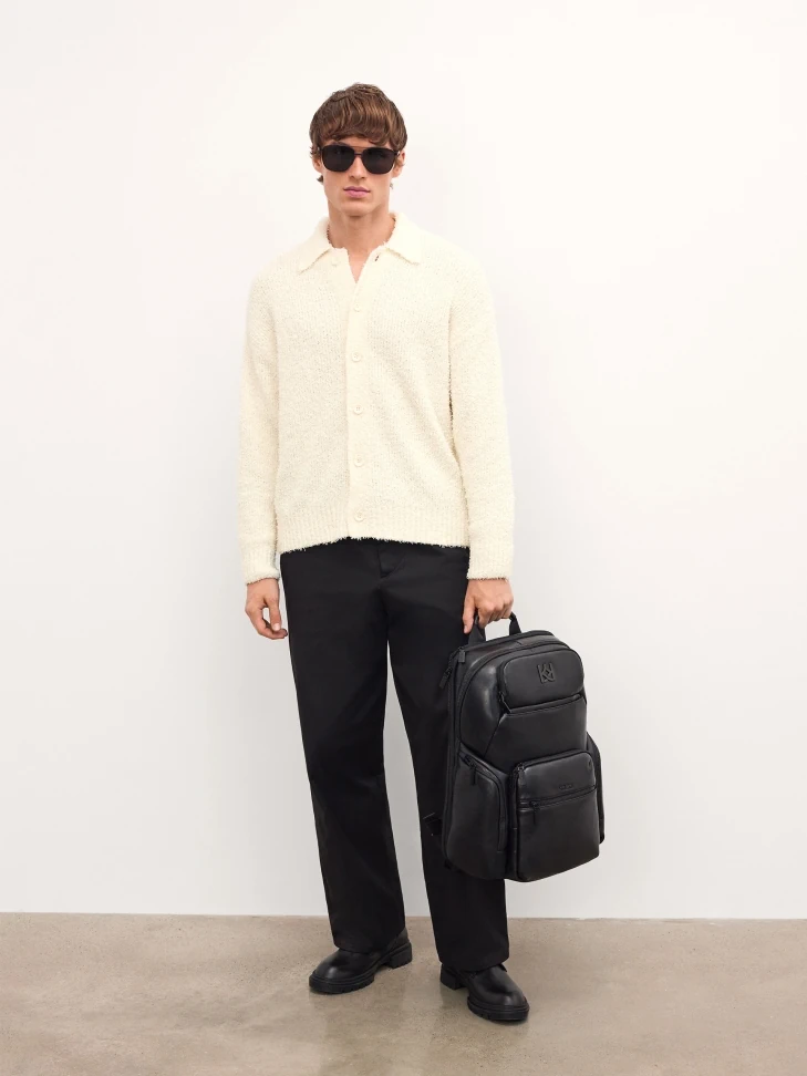 Kazar Leather Backpack With Laptop Compartment