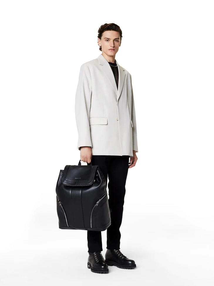 Kazar Leather Backpack With Laptop Compartment