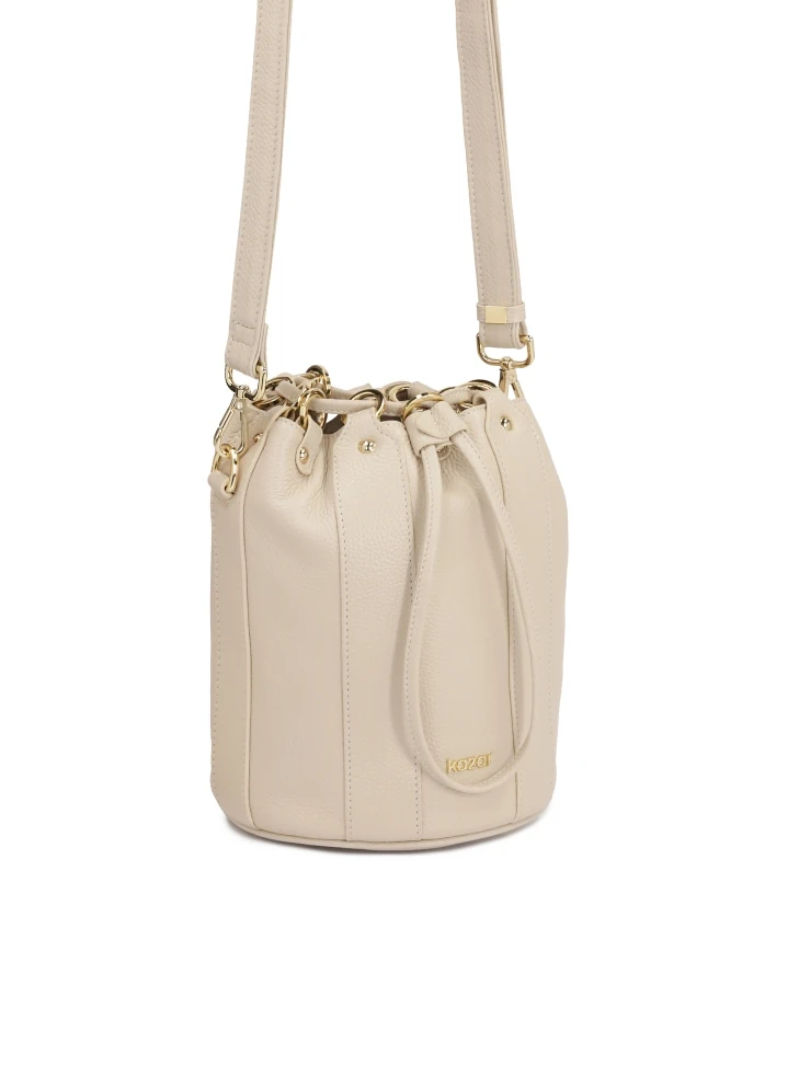 Kazar Leather Bag Handbag In Light Color