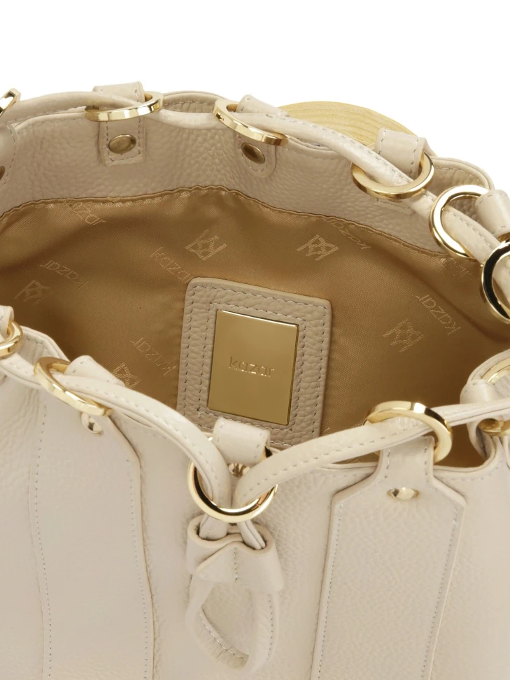 Kazar Leather Bag Handbag In Light Color