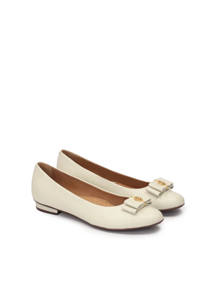 Kazar Leather Ballerinas With Comfort Insole