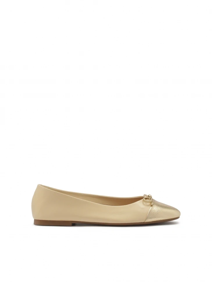 kazar Leather ballerinas with gold noses